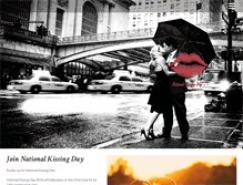 Tablet Screenshot of kissingday.com